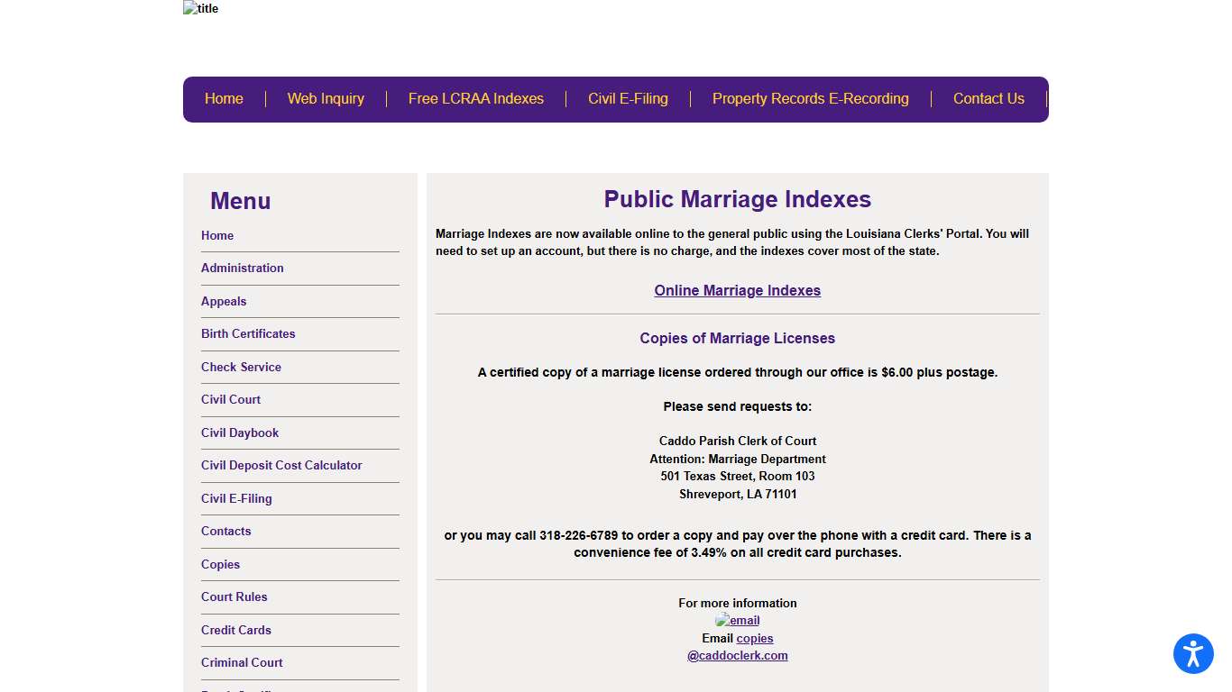 Caddo Parish Clerk of Court